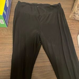 Black flare leggings